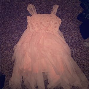 A light pink dress